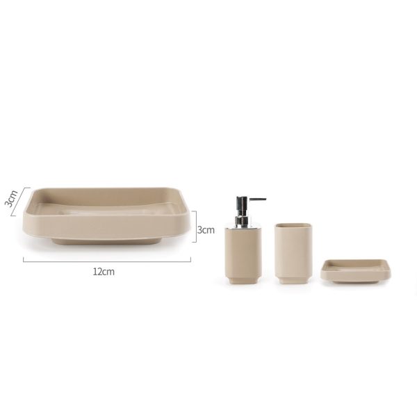 SB0046 Jabonera con drenaje - Beige