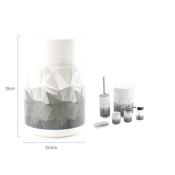 TC0093 Papelera estampado - Diamante gris