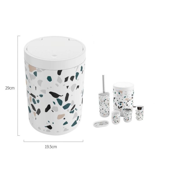 TC0093 Papelera estampado - Terrazo