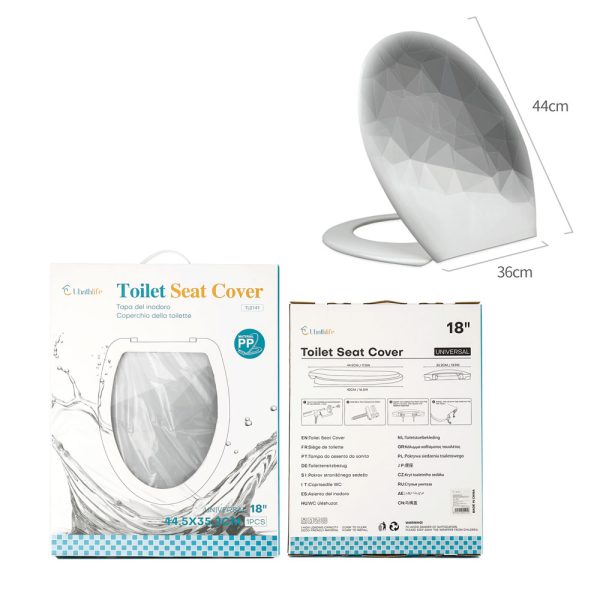 TL0036 Tapa de WC 33x44cm estampado - Diamante gris