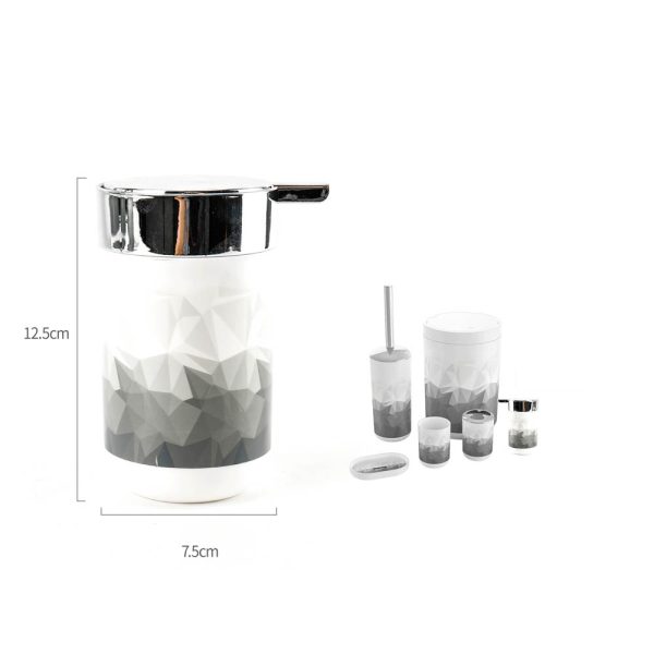 HB0203 Dispensador grande estapado - Diamante gris