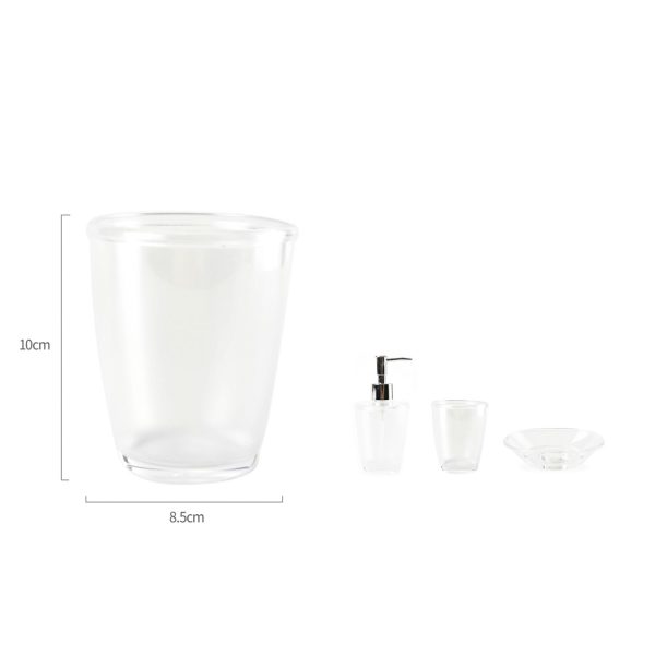 MC0152 Vaso de enjuague bucal transparente - Transparente