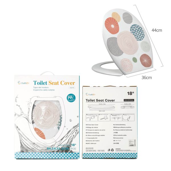 TL0036 Tapa de WC 33x44cm estampado - Naranja claro