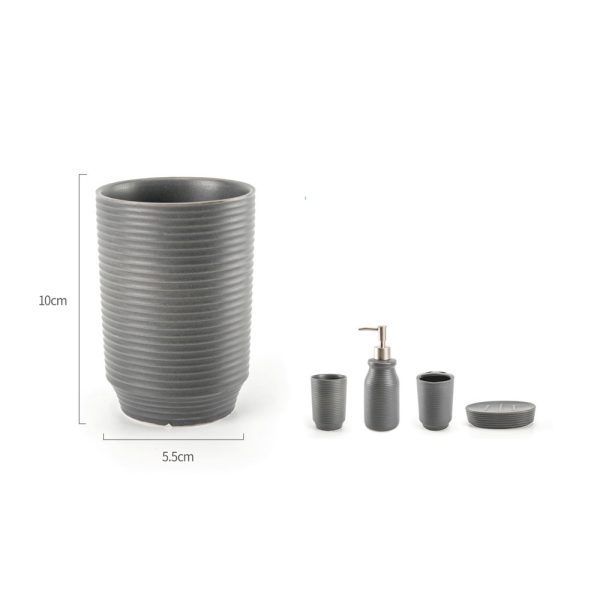 MC0428 Vaso de enjuague bucal de céramica - Gris