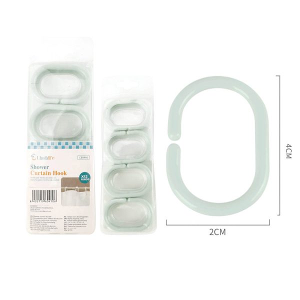 CB0466 Hebilla para cortina 12pcs - Verde morandi