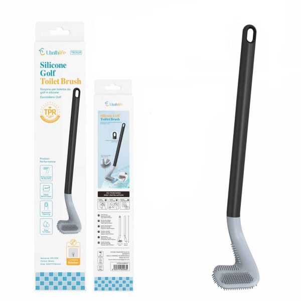 TB0524 Escobilla de baño curva - Negro