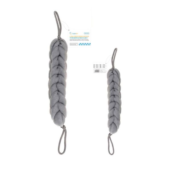 BS0582 Banda exfoliante trenzada - Gris