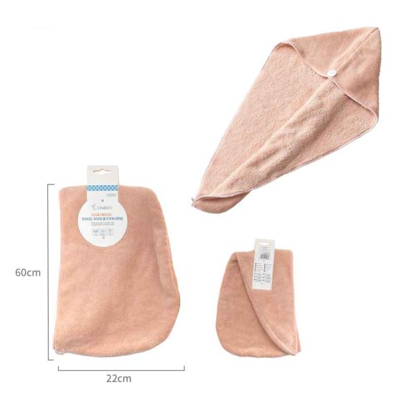 HD0588 Gorro de ducha de tercipelo - Rosa