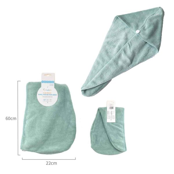 HD0588 Gorro de ducha de tercipelo - Verde
