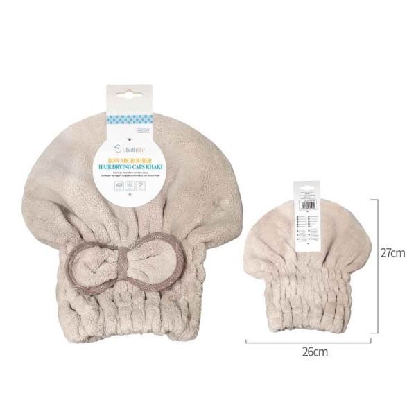 HD0592 Gorro de ducha con lazo para el pelo - Caqui