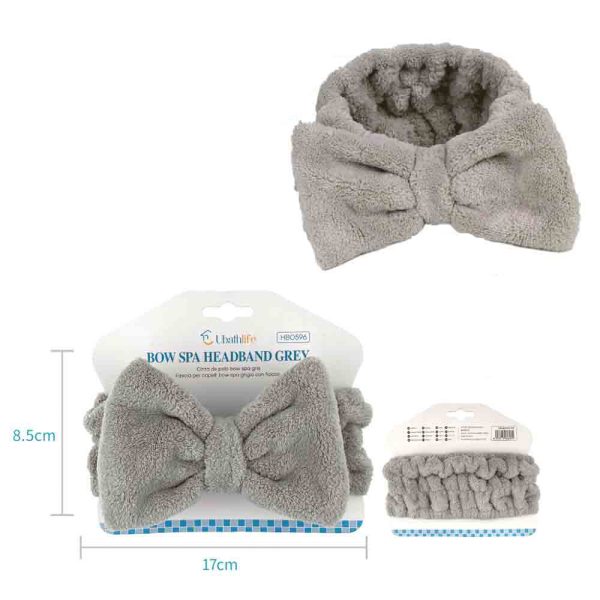 HB0596 Diadema de baño mariposa - Gris