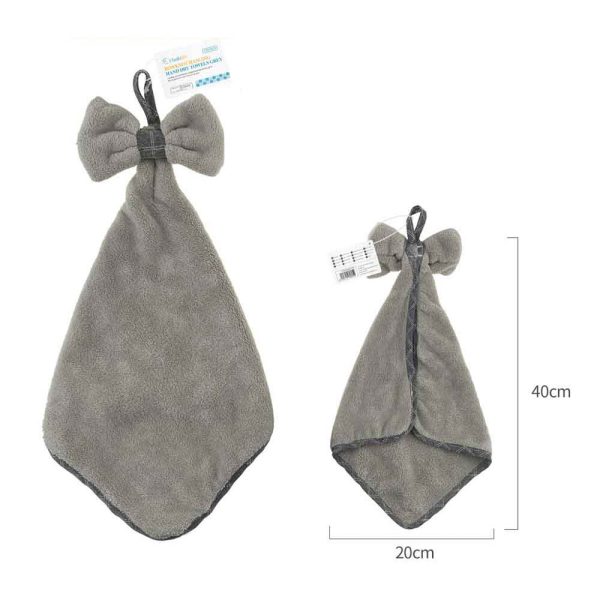 HD0602 Toalla de mano con lazo - Gris