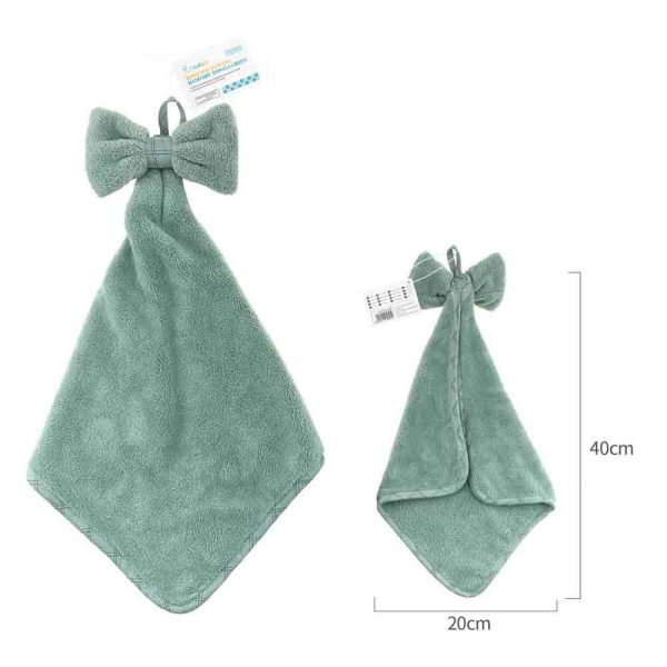 HD0602 Toalla de mano con lazo - Verde