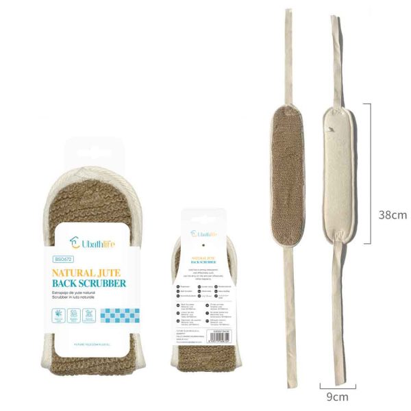 BS0672 Banda exfoliante de yute - Natural
