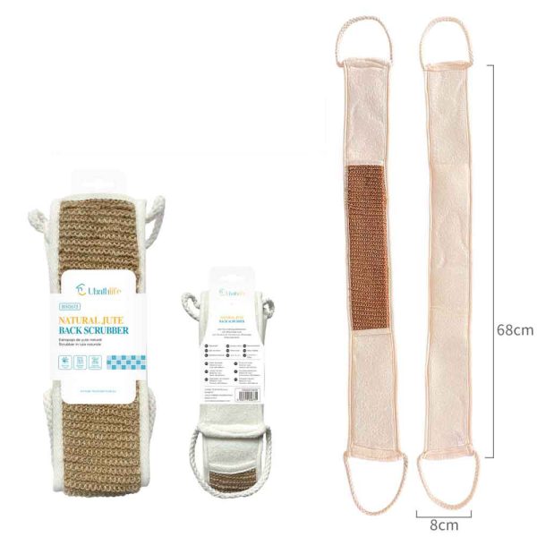 BS0673 Banda exfoliante de yute - Natural