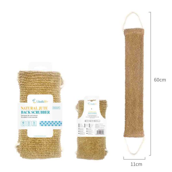 BS0674 Banda exfoliante de yute - Natural