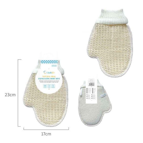 BS0683 Guante de baño de sisal - Natural