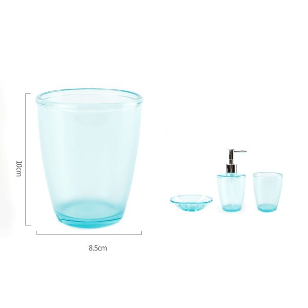 MC0152 Vaso de enjuague bucal transparente - Azul tiffany