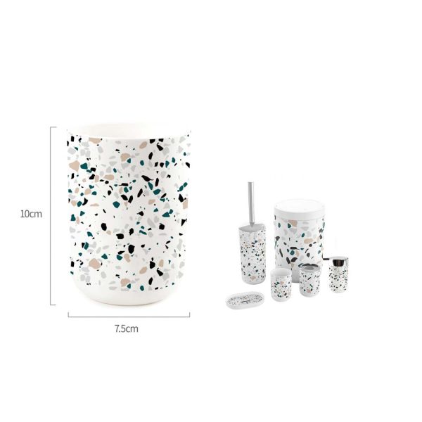 MC0716 Vaso de enjuague bucal estampado - Terrazo