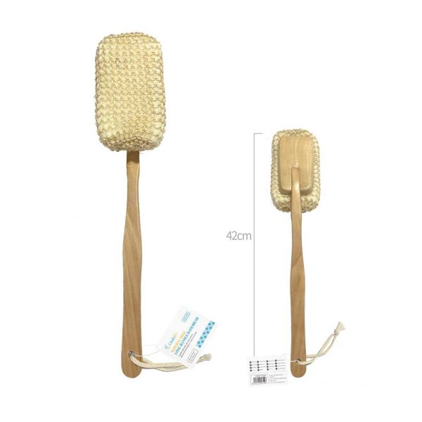 BS0719 Cepillo de baño exfoliante de sisal - Natural