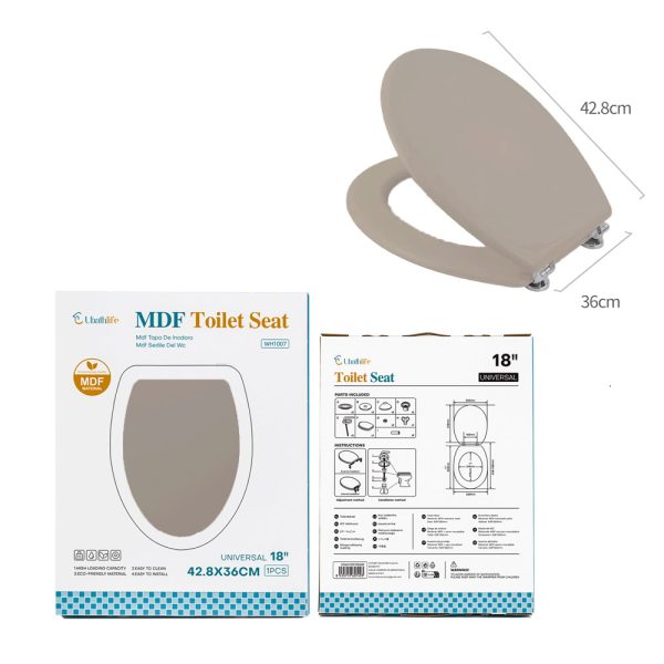 WH1007 Tapa de WC 36x42.8cm en madera - Beige
