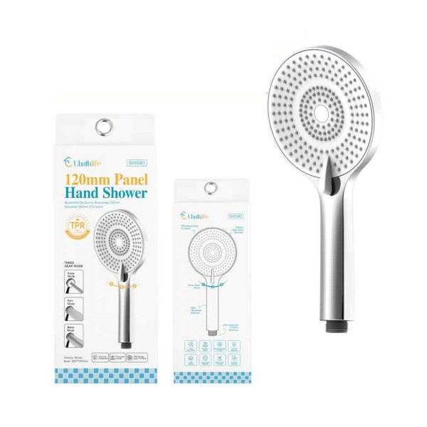 SH1040 Alcachofa de ducha con 3 funciones de 120mm - Plata
