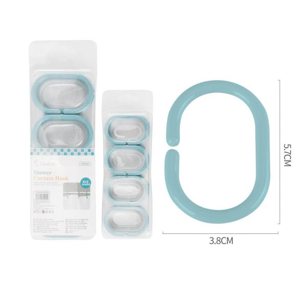 CB0466 Hebilla para cortina 12pcs - Azul morandi