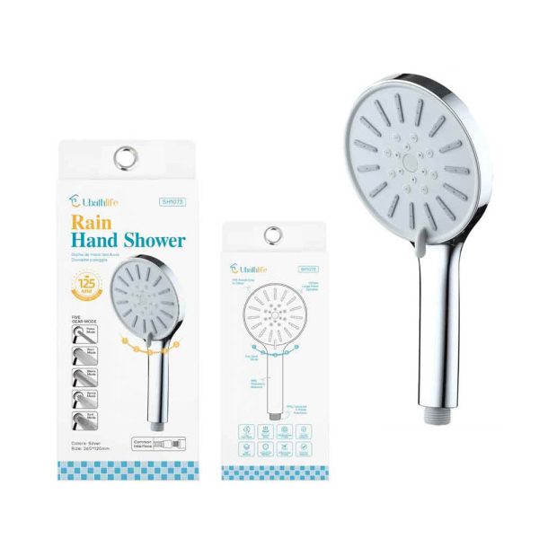 SH1073 Alcachofa de ducha con 5 funciones de 125mm - Plata