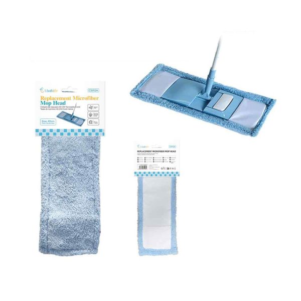 CS1124 Cabezal de fregona de terciopelo 40cm - Azul nórdico