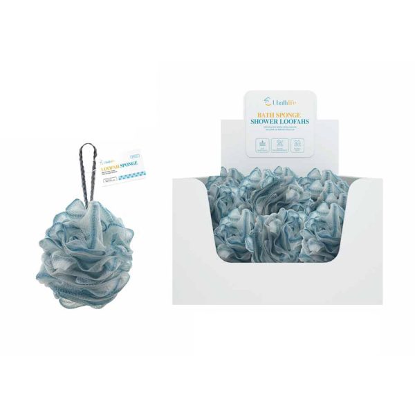 BS1137 Esponja de baño tricolor 50pcs - Azul
