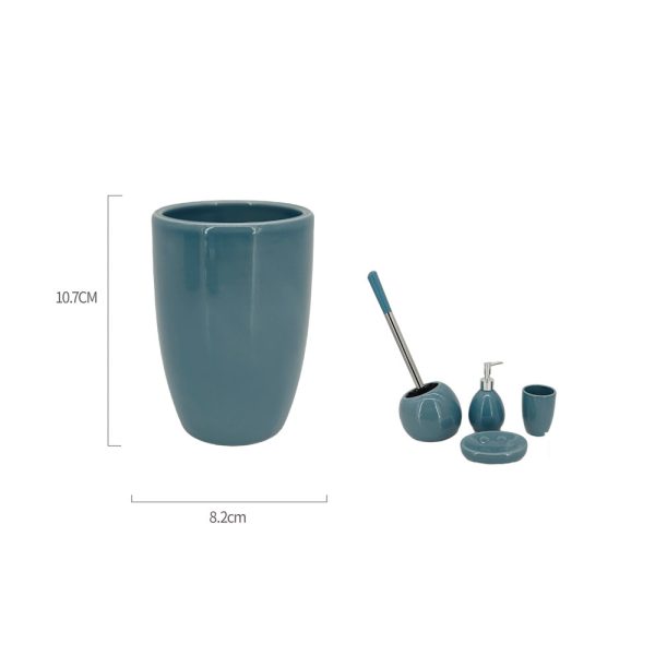 MC1143 Vaso de enjuague bucal de céramica - Azul morandi