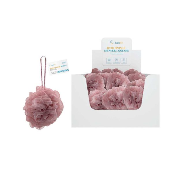 BS1139 Esponja de baño grande 25pcs - Rosa