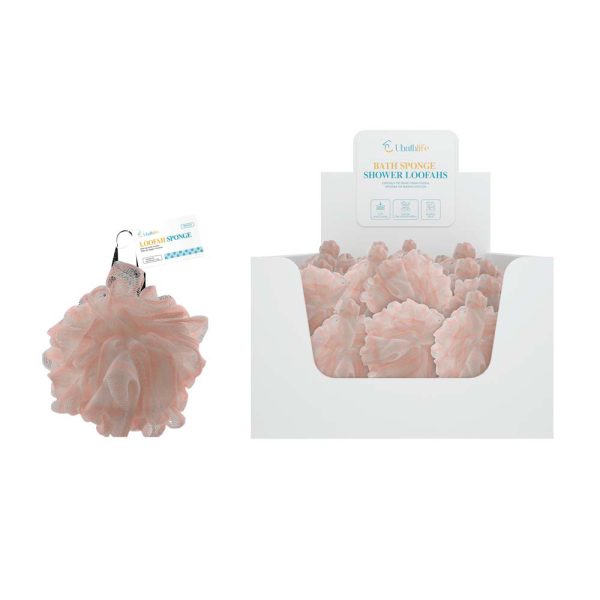 BS1137 Esponja de baño tricolor 50pcs - Rosa