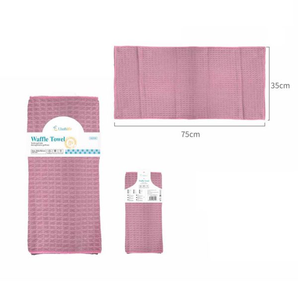 HD1141 Toalla de mano de algodón 75x35cm - Rosa